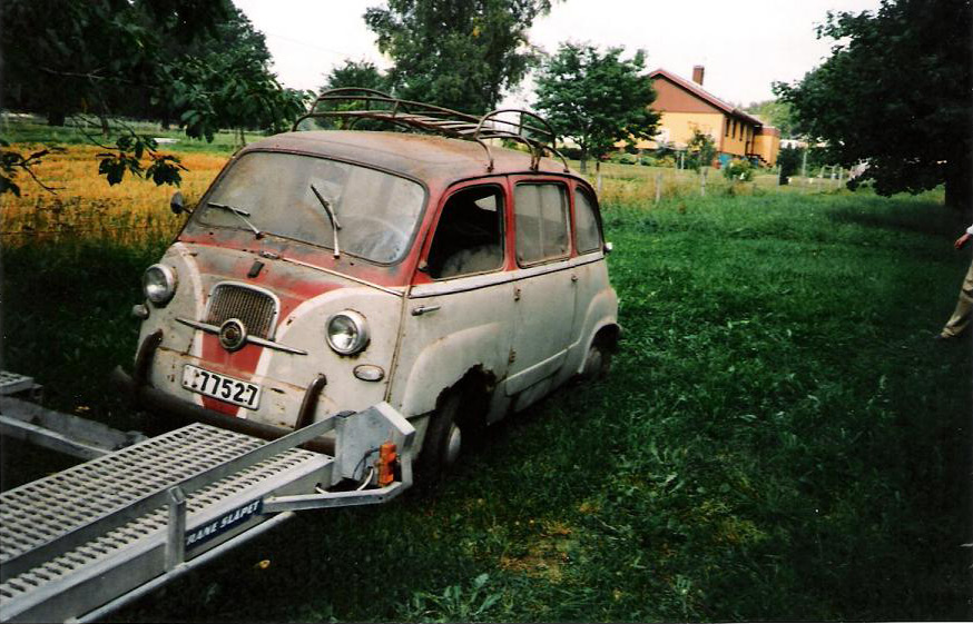 Här lastas bilen i Växjö