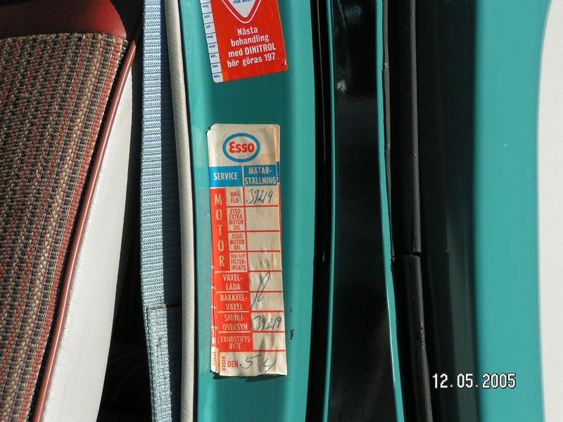 Komihåglapp för smörjning