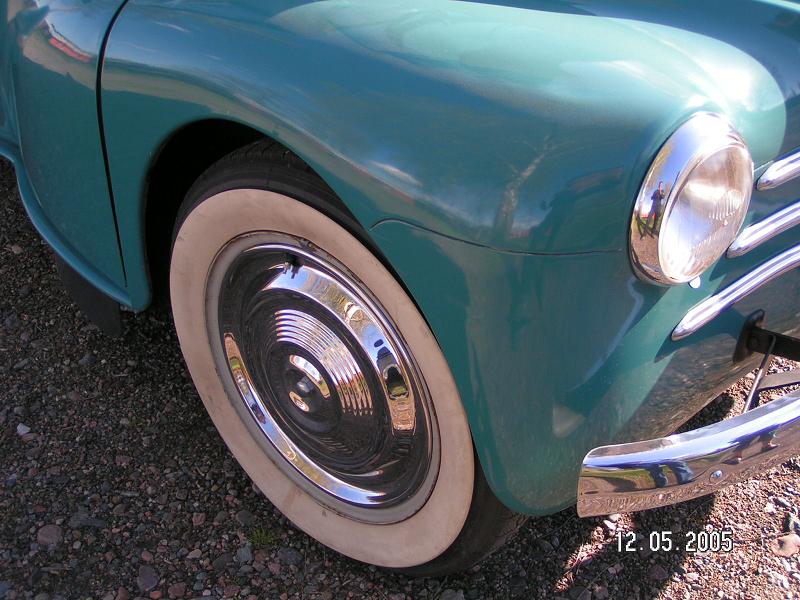 Bilen är i princip orörd, en del småskador har dock åtgärdats