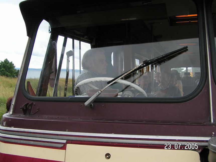 Chauffören på plats