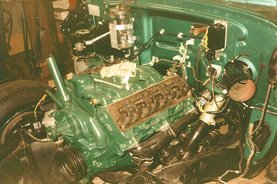 V-8 motorn ses över