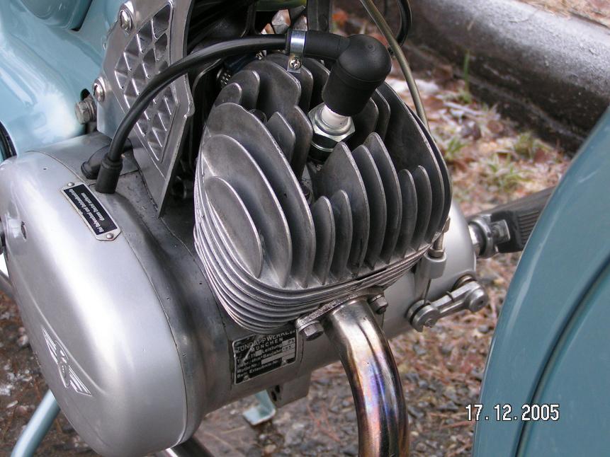 50 cc cylindern, det fanns många typer till Zündapp